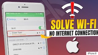 How to Fix Wifi No Internet Connection Issue on iPhone 8 Plus  iPhone 8 Plus Wifi No Internet [upl. by Ellivro911]