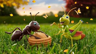 The Ant And The Grasshopper  English Moral Story For Kids  Stories With English Subtitles [upl. by Manoop862]