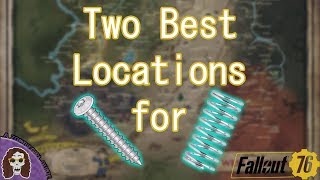 Two Best Locations for Screws amp Springs  Fallout 76 [upl. by Oremo]