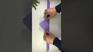 How to fold a napkin in the glass  Leaf  Napkin Folding DIY [upl. by Latyrc]