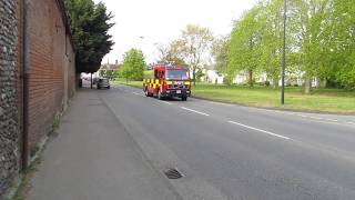 Suffolk Fire Service Long Melford Responding [upl. by Odnumyar]