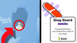 Super Secret Prestons Shop Code Found Free Hoverboard Roblox Pet Simulator 99 [upl. by Ecnedurp]