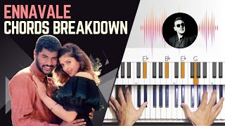 Ennavale Adi Ennavale  AR Rahman   Piano Chords Breakdown [upl. by Bristow]