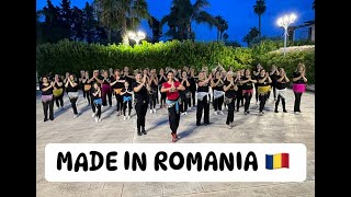 MADE IN ROMANIA Ionut Cercel manele coreografia Petronela Calciu balli di gruppo 2024 social dance [upl. by Odlareg]