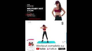 ✂️Versione Ridotta Ultimate 2  Military HIIT  Circuito Cardio  Plank Anteprima [upl. by Blancha]