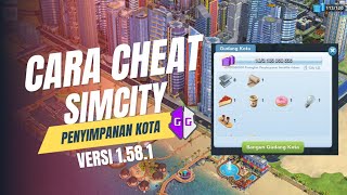 CARA CHEAT SIMCITY  ITEM GUDANG  GAME GUARDIAN VERSI 1581 [upl. by Kallick571]