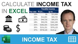 An Excel function to calculate income tax  and why you should automate more [upl. by Ainex]