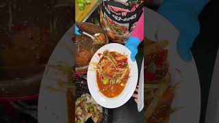 Papaya Salad Esan FoodThai Street Food [upl. by Ayouqes]