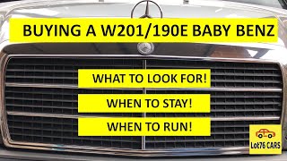 Buying a Baby Benz 190 W201 what to look for when to stay and when to run [upl. by Ambrosi]