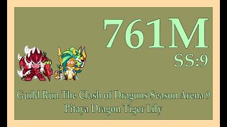 CROB Guild Run The Clash of Dragons Season Arena 9 Pitaya Tiger 761M  Jinx  Cookie Run OvenBreak [upl. by Etnovad141]