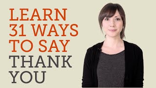 How to Say Thank You in 31 Languages [upl. by Llerryt720]