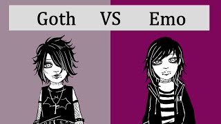 Differences Between Goth amp Emo [upl. by Roon]