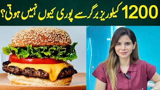 Why 1200 Calories from a Burger Are Not Enough  Ayesha Nasir [upl. by Lebiralc]