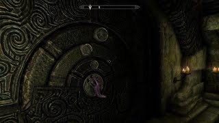 Skyrim Vahloks Tomb Ancient Nordic Door Puzzle [upl. by Arundell]