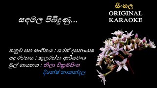 Sanda Mala Pibidhunu  සඳමල පිබිදුණු  KARAOKE  Dinesh NakandalaNeela WKularathna ASarath D [upl. by Enawtna]