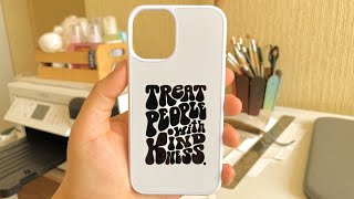 How to MAKE a PHONE CASE Sublimation  Step by Step With Cricut Easy Press 2 and Epson F170 [upl. by Levan]