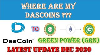 WHERE ARE MY DASCOINS  DASCOIN TO GRN TRANSFER PROCESS [upl. by Gregorius]