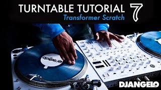 Turntable Tutorial 7  TRANSFORMER Mixer Scratch Technique [upl. by Yhtac]