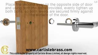 Carlisle Brass  How to Fit a Door Handle on a Rose  Trade Door Handles [upl. by Nafis167]