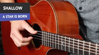 quotShallowquot Fingerstyle INTRO only Guitar Tutorial A Star Is Born [upl. by Cullan]