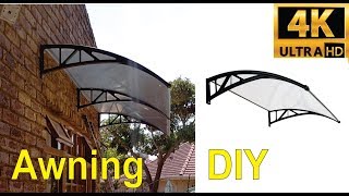 How to install a double plastic awning  step by step [upl. by Neddra]