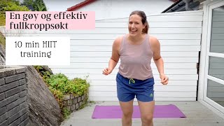 12 min HIIT training  for hele kroppen [upl. by Aiceila]