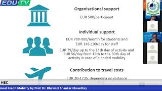 Erasmus International Credit Mobility Programme 2021 2027 by Prof Dr Bhawani Shankar Chowdhry [upl. by Nojad342]