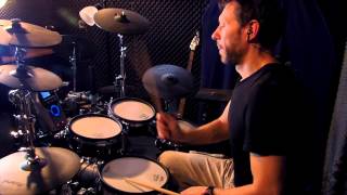 Jump  Van Halen Drum Cover Roland TD15 [upl. by Aremahs]