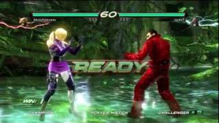 Tekken 6 Online Aikido Nina Vs Jinko7 Bryan [upl. by Annat]