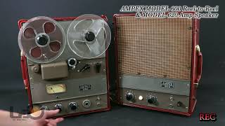 AMPEX Model 600 ReeltoReel amp Model 620 Amplifier Speaker Mono 1 [upl. by Moule800]