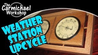 Upcycled Weather Station  DIY Thermometer Barometer amp Hygrometer Frame [upl. by Jolee556]