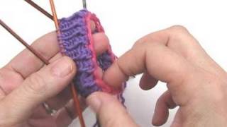 Socken stricken  Sockenkurs 3  Italienischer Maschenanschlag mit Luftmaschenkette [upl. by Eirased]