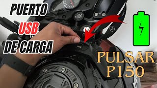 🔋 Cómo funciona el Puerto USB de la Moto Pulsar P150 [upl. by Joris697]