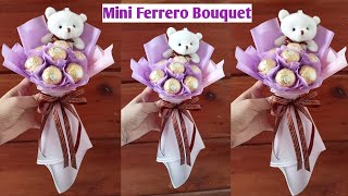 Mini Chocolate Bouquet 7pcs ferrero rocher chocolatebouquet minibouquet [upl. by Junius]