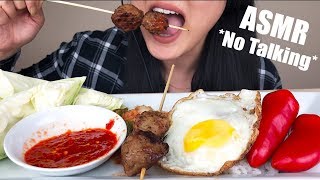 ASMR Meatball Skewers with Spicy Chili Sauce  Eating Sounds No Talking  ASMR Phan [upl. by Airyk]