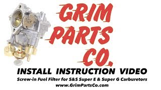 Installing the GPC Fuel Filter for SampS Super E amp Super G carburetor on 92 Harley Davidson FXR [upl. by Tsai53]