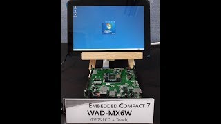 Testing LVDS Touch LCD on iMX6Q board running Windows Embedded Compact 7 OS [upl. by Eromle]