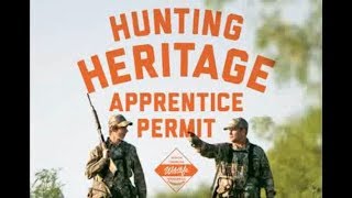 NCWRC Hunting Heritage Apprentice Permit [upl. by Barger]