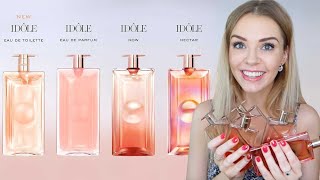 NEW LANCÔME IDOLE EAU DE TOILETTE REVIEW vs NOW vs EDP vs LINTENSE vs AURA vs NECTAR  Soki London [upl. by Atiniv10]