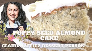 Making Claire Saffitz Poppy Seed Almond Cake  Dessert Person Review [upl. by Nogaem]