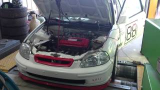 CiViC VTI B16 DYNO ITB Vtec Killer RMF narrow [upl. by Retswerb]