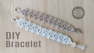 BUBBLY WAVE BRACELET TUTORIAL BY MACRAME SCHOOL [upl. by Winchell]