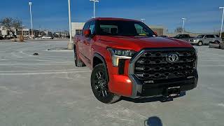 2022 Tundra Platinum CrewMax SuperSonic Red by Toyota [upl. by Ehtylb]