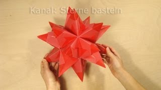 Sterne falten Bascetta Stern basteln  Origami Stern Faltanleitung  DIY Weihnachten [upl. by Haldis]