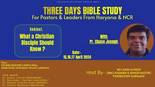 First Day Bible Study With Pr Chase Joseph [upl. by Aniroc]