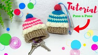 LLAVERO GUARDA LLAVES TEJIDO A CROCHET PASO A PASO DE CUPCAKE [upl. by Dante]