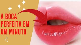 Como ter lábios e uma boca vermelha rosada corada naturalmente DICA BÔNUS PARA HOMENS E MULHERES [upl. by Mashe500]