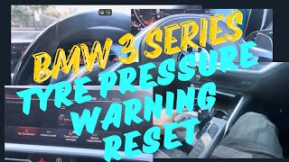 Resetting Tyre Pressure Warning Light On Bmw 320i3 Series No Scan Tool Required [upl. by Lezirg]