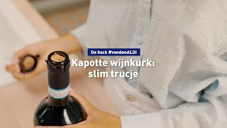 Kapotte wijnkurk slim trucje [upl. by Ollehto]