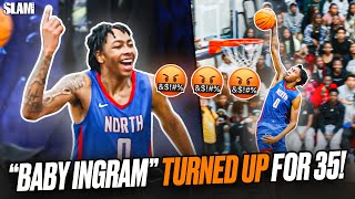 Duke Commit Isaiah Evans WENT CRAZY ‼️🚨 Brandon Ingram 20 Talks Trash After EVERY BUCKET 😳🔥 [upl. by Lipson258]